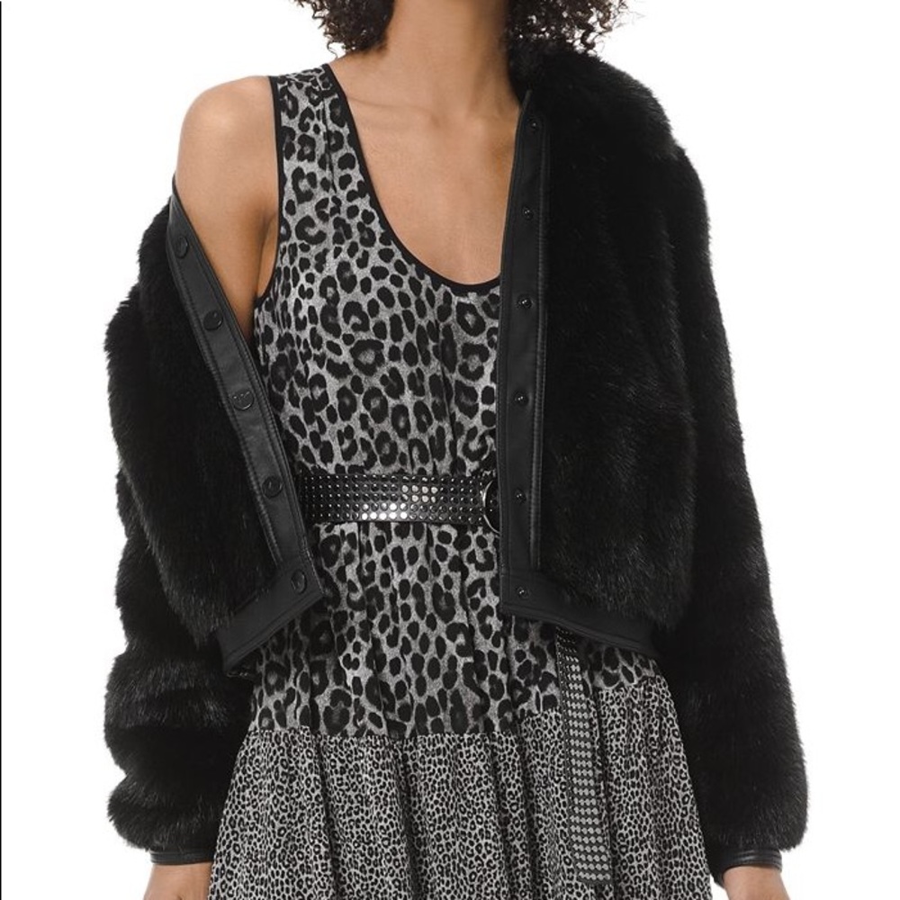 Size Small Shearling Bomber Jacket - image 2